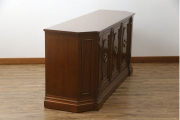 中古　美品　DREXEL HERITAGE(ドレクセルヘリテイジ)　FRANCESCA(フランチェスカ)　マホガニー　高級感あふれるクリデンザ(クレデンザ、収納棚、キャビネット、サイドボード)(定価約90万円)(R-074954)