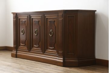 中古　美品　DREXEL HERITAGE(ドレクセルヘリテイジ)　FRANCESCA(フランチェスカ)　マホガニー　高級感あふれるクリデンザ(クレデンザ、収納棚、キャビネット、サイドボード)(定価約90万円)(R-074954)