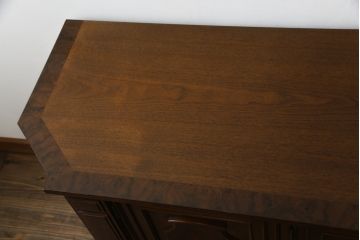 中古　美品　DREXEL HERITAGE(ドレクセルヘリテイジ)　FRANCESCA(フランチェスカ)　マホガニー　高級感あふれるクリデンザ(クレデンザ、収納棚、キャビネット、サイドボード)(定価約90万円)(R-074954)