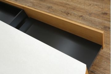 中古　arflex(アルフレックス)　VISTA(ヴィスタ)　洗練されたデザインが目を惹くセラミック天板付きテレビボード(テレビ台、ローボード、リビングボード)(定価約72万円)(R-074959)