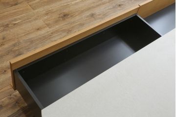 中古　arflex(アルフレックス)　VISTA(ヴィスタ)　洗練されたデザインが目を惹くセラミック天板付きテレビボード(テレビ台、ローボード、リビングボード)(定価約72万円)(R-074959)