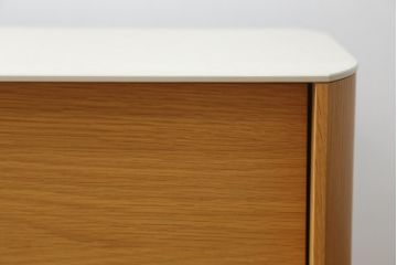 中古　arflex(アルフレックス)　VISTA(ヴィスタ)　洗練されたデザインが目を惹くセラミック天板付きテレビボード(テレビ台、ローボード、リビングボード)(定価約72万円)(R-074959)