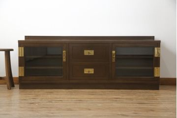中古　美品　カリモク家具(karimoku)　domani(ドマーニ)　Morganton(モーガントン)　上品な佇まいのテレビ台(テレビボード、リビングボード、ローボード、収納棚、戸棚)(R-074960)