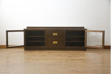 中古　美品　カリモク家具(karimoku)　domani(ドマーニ)　Morganton(モーガントン)　上品な佇まいのテレビ台(テレビボード、リビングボード、ローボード、収納棚、戸棚)(R-074960)