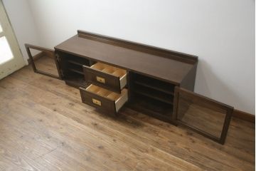中古　美品　カリモク家具(karimoku)　domani(ドマーニ)　Morganton(モーガントン)　上品な佇まいのテレビ台(テレビボード、リビングボード、ローボード、収納棚、戸棚)(R-074960)
