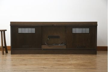 中古　美品　カリモク家具(karimoku)　domani(ドマーニ)　Morganton(モーガントン)　上品な佇まいのテレビ台(テレビボード、リビングボード、ローボード、収納棚、戸棚)(R-074960)