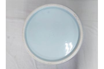 源右衛門窯　染錦間取菊牡丹絵　約49.5cm　落ち着いた華やかさが気品漂う花瓶(館林源右衛門、花入れ、飾壷、花器、唐草文、染付、共箱付き)(R-074976)