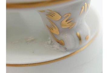 ドイツ　マイセン　Meissen　金彩　ブルーフラワー　青い花と昆虫　藍色の濃淡で表現されたデザインが素敵なベース&小物入れ(花瓶、ミニベース、花入れ、蓋物、ボンボニエール、キャンディーポット)(R-074977)