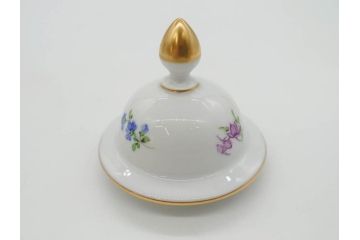 ドイツ　マイセン　Meissen　ベーシックフラワー　五つ花　蓋付　約22cm　鮮やかな花達が空間に華やぎをもたらすフラワーベース(花瓶、花入れ、飾り壺、壷、花器)(R-074978)