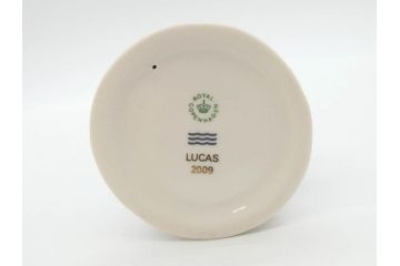 デンマーク　ROYAL COPENHAGEN(ロイヤルコペンハーゲン)　2009年 LUCAS SARAH　2001年 ミレニアム Frederik Emma　259 スキーを楽しむ少年　270 カイトを持つ少女　015 絵を描く少女　フィギュリン7体セット(The Millennium Collection、Limited Edition、Mini Collection、ミニコレクション)