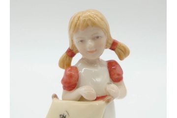 デンマーク　ROYAL COPENHAGEN(ロイヤルコペンハーゲン)　2009年 LUCAS SARAH　2001年 ミレニアム Frederik Emma　259 スキーを楽しむ少年　270 カイトを持つ少女　015 絵を描く少女　フィギュリン7体セット(The Millennium Collection、Limited Edition、Mini Collection、ミニコレクション)