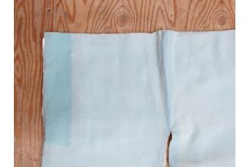 明治期　アンティーク　縮緬(ちりめん)　着物　刺繍　鶴亀文様　松竹梅　丸に抱き茗荷紋(古布、リメイク、衣装、振袖、大正ロマン、レトロ、Japanese KIMONO)(R-074990)