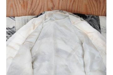 大正〜昭和初期　アンティーク　縮緬(ちりめん)　子供着物　金魚(子ども、古布、リメイク、衣装、大正ロマン、レトロ、Japanese KIMONO)(R-074991)