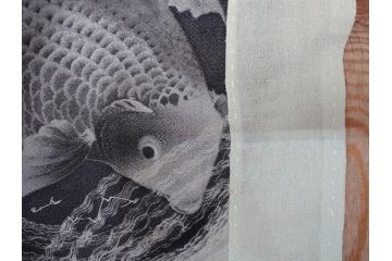 大正〜昭和初期　アンティーク　縮緬(ちりめん)　子供着物　金魚(子ども、古布、リメイク、衣装、大正ロマン、レトロ、Japanese KIMONO)(R-074991)