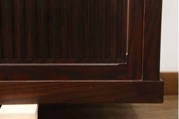 中古　美品　上質な和の空間を演出する二段重ね水屋箪笥(食器棚、茶箪笥、キャビネット、収納棚、戸棚、店舗什器)(R-075017)