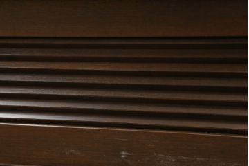 中古　国産職人手作り　カバ材　モダンデザインがお洒落な和風サイドボード(サイドキャビネット、収納棚、戸棚、食器棚)(R-075020)