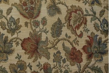 中古　美品!!　ERCOL(アーコール)　ボタニカル柄のファブリックが上品な2人掛けソファ(アームソファ、2Pソファ、二人掛け、英国、北欧)(R-075022)