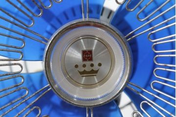 レトロ雑貨　激レア!!　松下電器産業　大型　F-35VG　ナショナル扇風機　箱付き(National、ELECTRIC FAN、3枚羽)(R-075044)