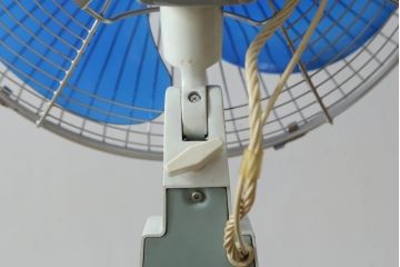 レトロ雑貨　激レア!!　松下電器産業　大型　F-35VG　ナショナル扇風機　箱付き(National、ELECTRIC FAN、3枚羽)(R-075044)