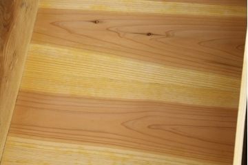 和製アンティーク　超美品!!　専門店にてフルリペア済み!!　前面欅(ケヤキ)材　希少な七福神金具が魅力の木地呂塗り仙台箪笥(時代箪笥、整理タンス、収納たんす、引き出し)(R-075045)
