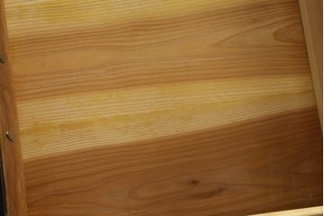 和製アンティーク　超美品!!　専門店にてフルリペア済み!!　前面欅(ケヤキ)材　希少な七福神金具が魅力の木地呂塗り仙台箪笥(時代箪笥、整理タンス、収納たんす、引き出し)(R-075045)