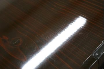 和製アンティーク　超美品!!　専門店にてフルリペア済み!!　前面欅(ケヤキ)材　希少な七福神金具が魅力の木地呂塗り仙台箪笥(時代箪笥、整理タンス、収納たんす、引き出し)(R-075045)