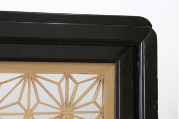 和製ビンテージ　上品な和の空間におすすめの組子衝立て(つい立て、衝い立て、仕切り、パーテーション、店舗什器、ヴィンテージ)(R-075047)