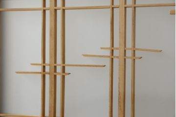 和製ビンテージ　上品な和の空間におすすめの組子衝立て(つい立て、衝い立て、仕切り、パーテーション、店舗什器、ヴィンテージ)(R-075047)