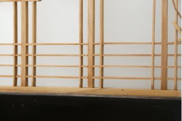和製ビンテージ　上品な和の空間におすすめの組子衝立て(つい立て、衝い立て、仕切り、パーテーション、店舗什器、ヴィンテージ)(R-075047)