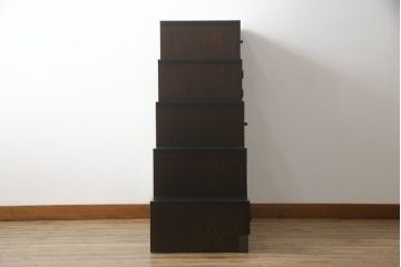 中古　民芸家具　上質な和の雰囲気香る階段箪笥(和箪笥、整理たんす、収納タンス、引き出し)(R-075073)
