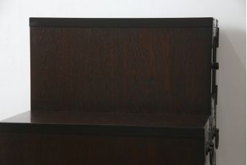 中古　民芸家具　上質な和の雰囲気香る階段箪笥(和箪笥、整理たんす、収納タンス、引き出し)(R-075073)