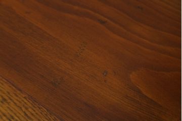 和製ビンテージ　美品!!　楡(ニレ)材　希少な両面使い　美しい木目と品のある佇まいが魅力の水屋箪笥(収納棚、戸棚、食器棚、ビンテージ)(R-075074)
