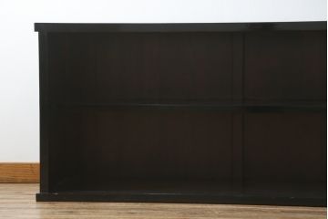 和製アンティーク　美品!!　シックな佇まいが目を惹く会津水屋箪笥サイドボード(収納棚、サイドキャビネット、食器棚、戸棚、テレビ台、テレビボード)(R-075077)