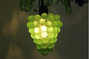 中古　イタリア製　トーソー社(TOSO CESARE)　ムラーノガラス(Murano　Glass)　ブドウ(葡萄、ぶどう)　13灯　空間のアクセントになるスタンドライト(フロアスタンド、スタンド照明、フロア照明、ベネチアングラス、ヴェネチアングラス、ムラノガラス)(※商品画像はイメージです)(定価約130万円)(R-075080)