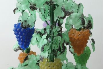 中古　イタリア製　トーソー社(TOSO CESARE)　ムラーノガラス(Murano　Glass)　ブドウ(葡萄、ぶどう)　13灯　空間のアクセントになるスタンドライト(フロアスタンド、スタンド照明、フロア照明、ベネチアングラス、ヴェネチアングラス、ムラノガラス)(※商品画像はイメージです)(定価約130万円)(R-075080)