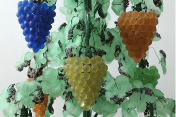 中古　イタリア製　トーソー社(TOSO CESARE)　ムラーノガラス(Murano　Glass)　ブドウ(葡萄、ぶどう)　13灯　空間のアクセントになるスタンドライト(フロアスタンド、スタンド照明、フロア照明、ベネチアングラス、ヴェネチアングラス、ムラノガラス)(※商品画像はイメージです)(定価約130万円)(R-075080)