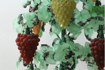 中古　イタリア製　トーソー社(TOSO CESARE)　ムラーノガラス(Murano　Glass)　ブドウ(葡萄、ぶどう)　13灯　空間のアクセントになるスタンドライト(フロアスタンド、スタンド照明、フロア照明、ベネチアングラス、ヴェネチアングラス、ムラノガラス)(※商品画像はイメージです)(定価約130万円)(R-075080)