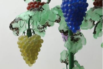 中古　イタリア製　トーソー社(TOSO CESARE)　ムラーノガラス(Murano　Glass)　ブドウ(葡萄、ぶどう)　13灯　空間のアクセントになるスタンドライト(フロアスタンド、スタンド照明、フロア照明、ベネチアングラス、ヴェネチアングラス、ムラノガラス)(※商品画像はイメージです)(定価約130万円)(R-075080)