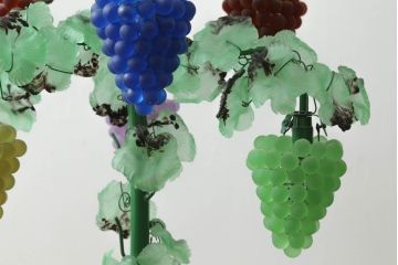 中古　イタリア製　トーソー社(TOSO CESARE)　ムラーノガラス(Murano　Glass)　ブドウ(葡萄、ぶどう)　13灯　空間のアクセントになるスタンドライト(フロアスタンド、スタンド照明、フロア照明、ベネチアングラス、ヴェネチアングラス、ムラノガラス)(※商品画像はイメージです)(定価約130万円)(R-075080)