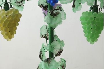 中古　イタリア製　トーソー社(TOSO CESARE)　ムラーノガラス(Murano　Glass)　ブドウ(葡萄、ぶどう)　13灯　空間のアクセントになるスタンドライト(フロアスタンド、スタンド照明、フロア照明、ベネチアングラス、ヴェネチアングラス、ムラノガラス)(※商品画像はイメージです)(定価約130万円)(R-075080)
