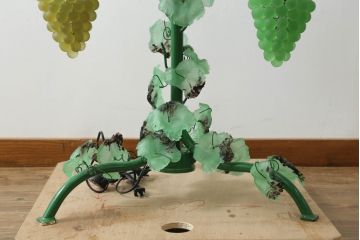中古　イタリア製　トーソー社(TOSO CESARE)　ムラーノガラス(Murano　Glass)　ブドウ(葡萄、ぶどう)　13灯　空間のアクセントになるスタンドライト(フロアスタンド、スタンド照明、フロア照明、ベネチアングラス、ヴェネチアングラス、ムラノガラス)(※商品画像はイメージです)(定価約130万円)(R-075080)