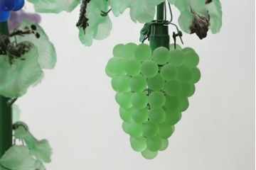 中古　イタリア製　トーソー社(TOSO CESARE)　ムラーノガラス(Murano　Glass)　ブドウ(葡萄、ぶどう)　13灯　空間のアクセントになるスタンドライト(フロアスタンド、スタンド照明、フロア照明、ベネチアングラス、ヴェネチアングラス、ムラノガラス)(※商品画像はイメージです)(定価約130万円)(R-075080)