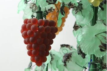 中古　イタリア製　トーソー社(TOSO CESARE)　ムラーノガラス(Murano　Glass)　ブドウ(葡萄、ぶどう)　13灯　空間のアクセントになるスタンドライト(フロアスタンド、スタンド照明、フロア照明、ベネチアングラス、ヴェネチアングラス、ムラノガラス)(※商品画像はイメージです)(定価約130万円)(R-075080)