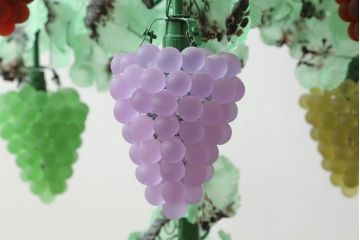 中古　イタリア製　トーソー社(TOSO CESARE)　ムラーノガラス(Murano　Glass)　ブドウ(葡萄、ぶどう)　13灯　空間のアクセントになるスタンドライト(フロアスタンド、スタンド照明、フロア照明、ベネチアングラス、ヴェネチアングラス、ムラノガラス)(※商品画像はイメージです)(定価約130万円)(R-075080)