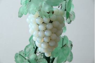 中古　イタリア製　トーソー社(TOSO CESARE)　ムラーノガラス(Murano　Glass)　ブドウ(葡萄、ぶどう)　13灯　空間のアクセントになるスタンドライト(フロアスタンド、スタンド照明、フロア照明、ベネチアングラス、ヴェネチアングラス、ムラノガラス)(定価約130万円)(R-075080)