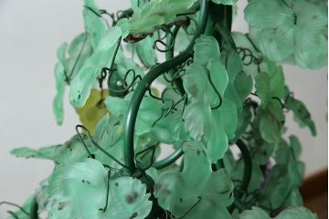 中古　イタリア製　トーソー社(TOSO CESARE)　ムラーノガラス(Murano　Glass)　ブドウ(葡萄、ぶどう)　13灯　空間のアクセントになるスタンドライト(フロアスタンド、スタンド照明、フロア照明、ベネチアングラス、ヴェネチアングラス、ムラノガラス)(定価約130万円)(R-075080)