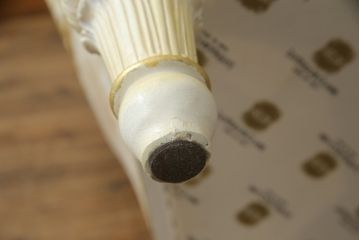 中古　イタリア高級家具　SILIK(シリック)　ロココ調　優雅で上品な空間づくりにぴったりな1人掛けソファ(一人掛けソファ、1P、アームソファ)(R-075092)