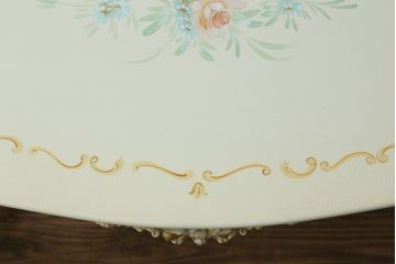 中古　美品　イタリア高級家具　SILIK(シリック)　ロココ調　優雅で上品な空間づくりにぴったりなセンターテーブル(ローテーブル、ソファテーブル、リビングテーブル、4人掛け)(定価約42万円)(R-075095)