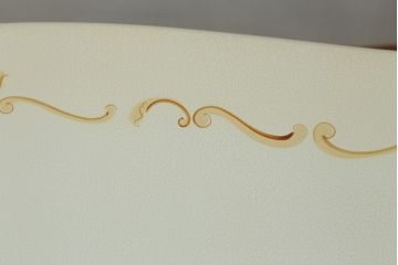 中古　美品　イタリア高級家具　SILIK(シリック)　ロココ調　優雅で上品な空間づくりにぴったりなセンターテーブル(ローテーブル、ソファテーブル、リビングテーブル、4人掛け)(定価約42万円)(R-075095)