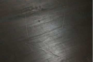 和製ビンテージ　軽井沢彫り　シックな色合いと華やかな桜の彫刻が美しいベンチ(長椅子、板座チェア、3人掛けベンチ、ヴィンテージ)(R-075096)